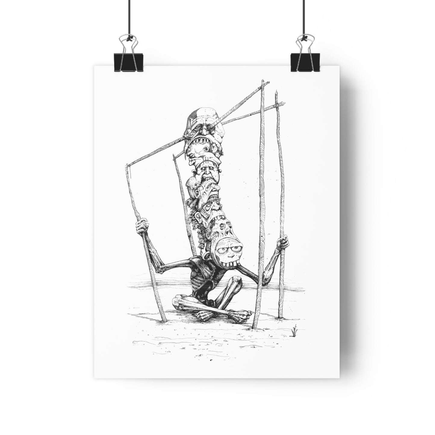 On The Shoulders of Idiots Giclée Art Print