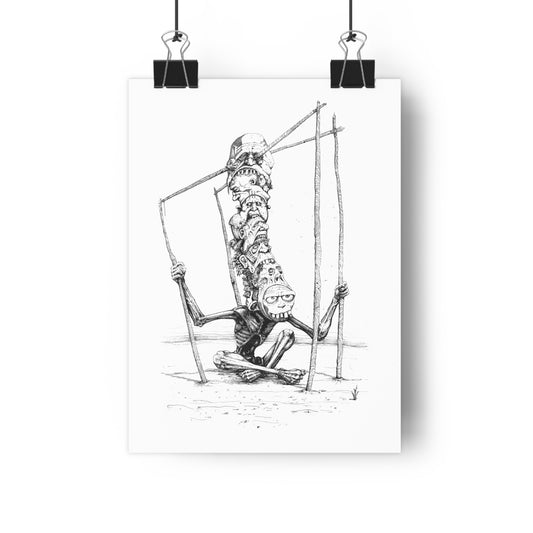 On The Shoulders of Idiots Giclée Art Print